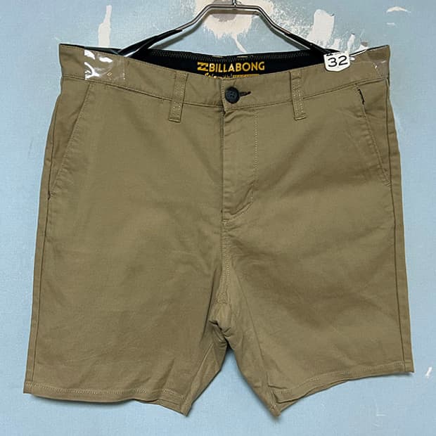 Billabong 빌라봉 클래식 리오셀 남자 치노 반바지 새상품 L 32