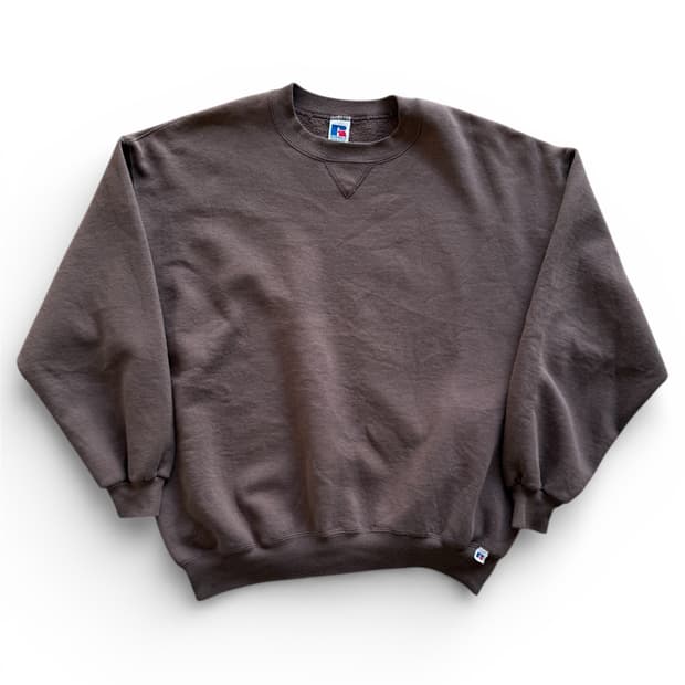 90s 빈티지 러셀 스웻셔츠 브라운