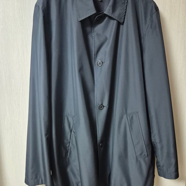 (정품) 에르메네질도 제냐 블랙 코트 간절기 코트 50 이태리