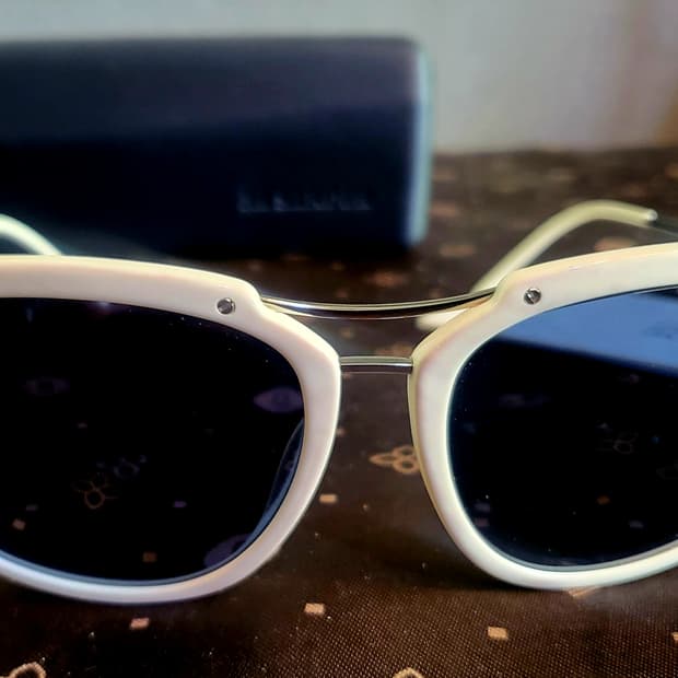 [미사용 새상품] Jil Sander-질샌더 화이트 선글라스