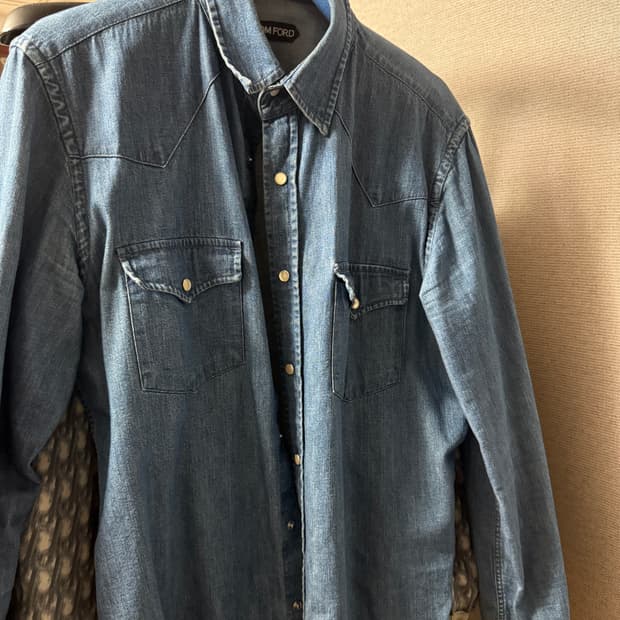 톰포드 데님 셔츠