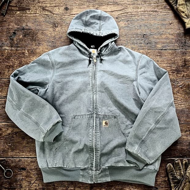 칼하트 J25 액티브 후드 자켓 그레이 엑스라지