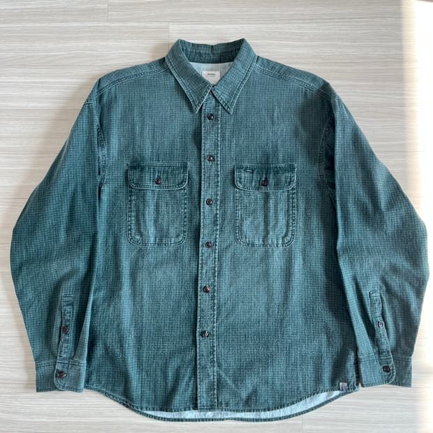 VISVIM 21SS LUMBER KHADI CHECK L/S DMGD