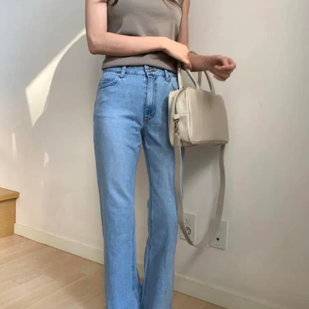 헬베티카 하이 부츠 데님