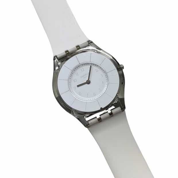 스와치 Swatch 울트라 씬(Skin) 시계 화이트