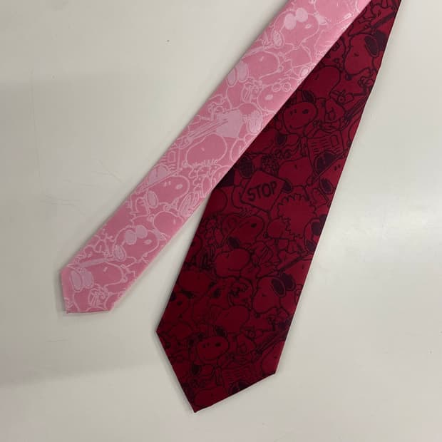 스누피 캐릭터 넥타이 7.8cm