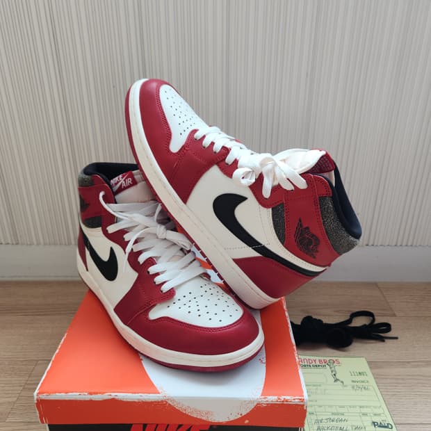 조던 1 레트로 하이 OG 시카고 로스트 앤 파운드