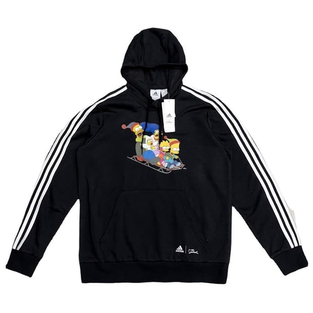 (새상품) ADIDAS X 더심슨패밀리 그래픽 후드티 2XL