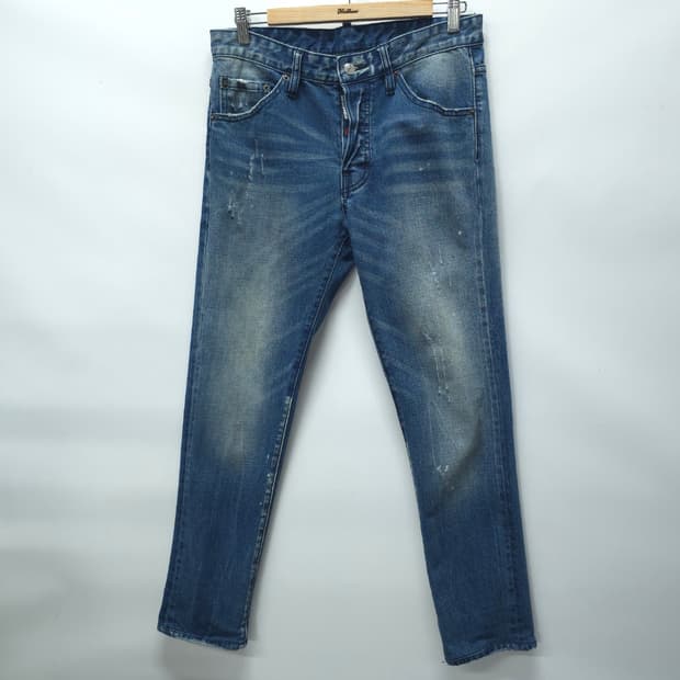 디스퀘어드2 오렌지 롤업 워싱진 ( 46/ 30~32 )