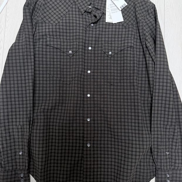 RRL 슬림핏 데님 웨스턴 셔츠