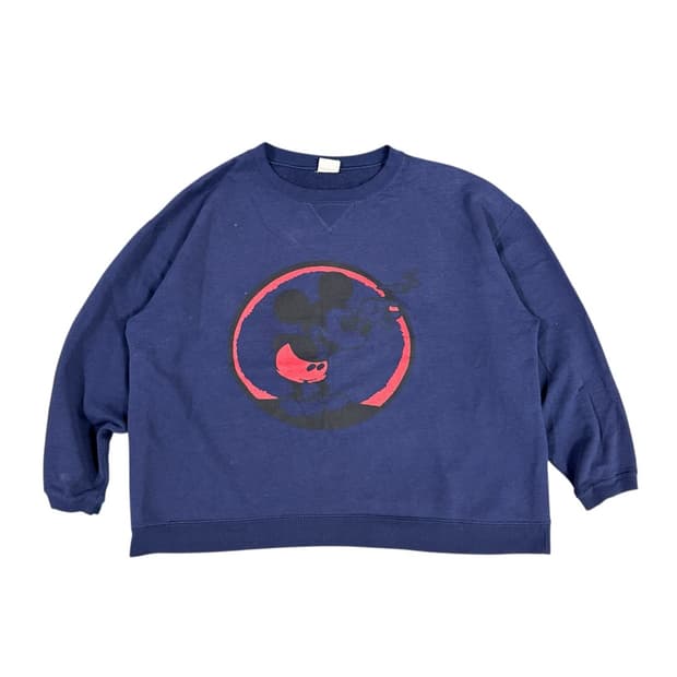 빈티지 90s Mickey Smoking 미키 스모킹 스웻셔츠 맨투맨