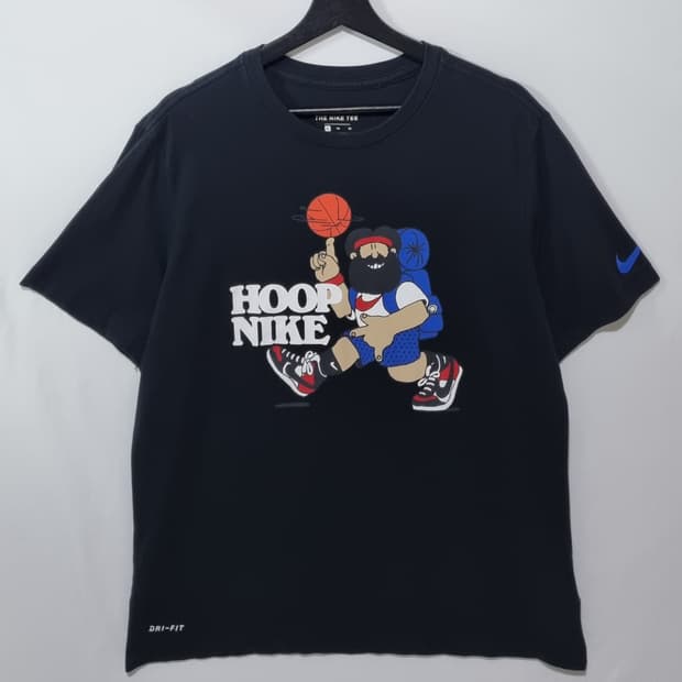 XL ) 나이키 블랙 HOOP NIKE 반팔티