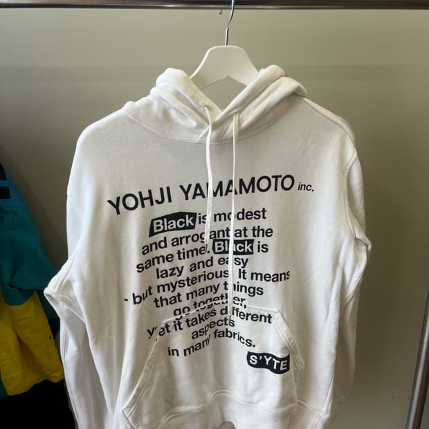 요지야마모토 s’yte 후드스웻셔츠 