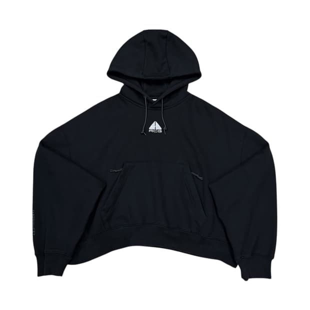 나이키 ACG 여성 써마핏 터프 니트 플리스 풀오버 후드티 블랙 M