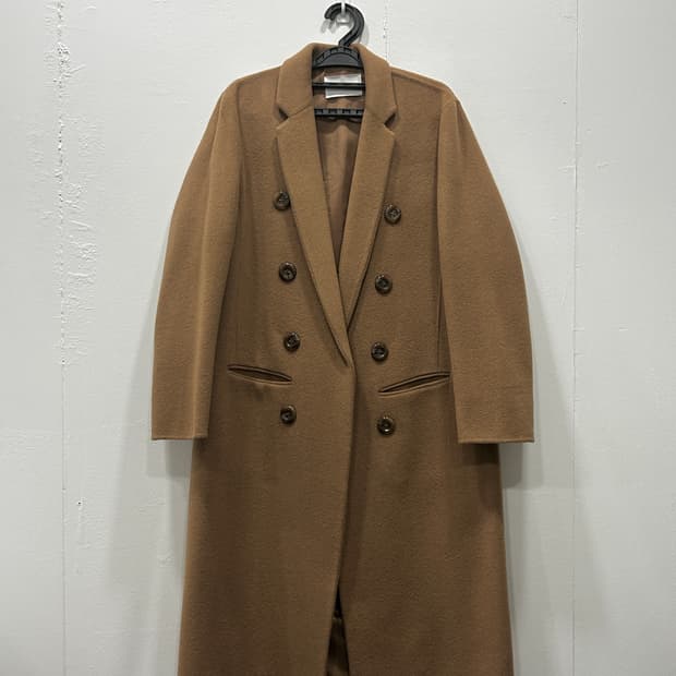 Le 르 오픈 더블버튼 롱코트