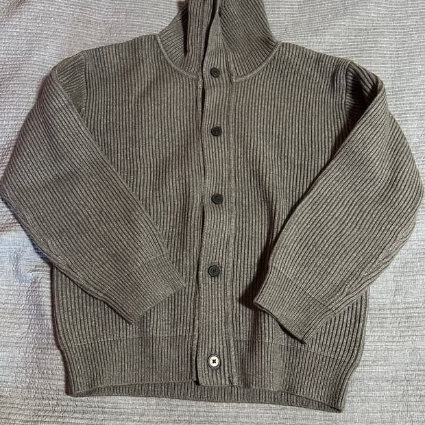 (L) 수아레 하이넥 니트 가디건