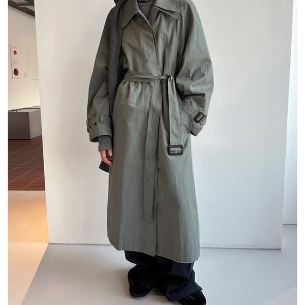 로우클래식 코트 뉴 암홀 스티치 트렌치 코트