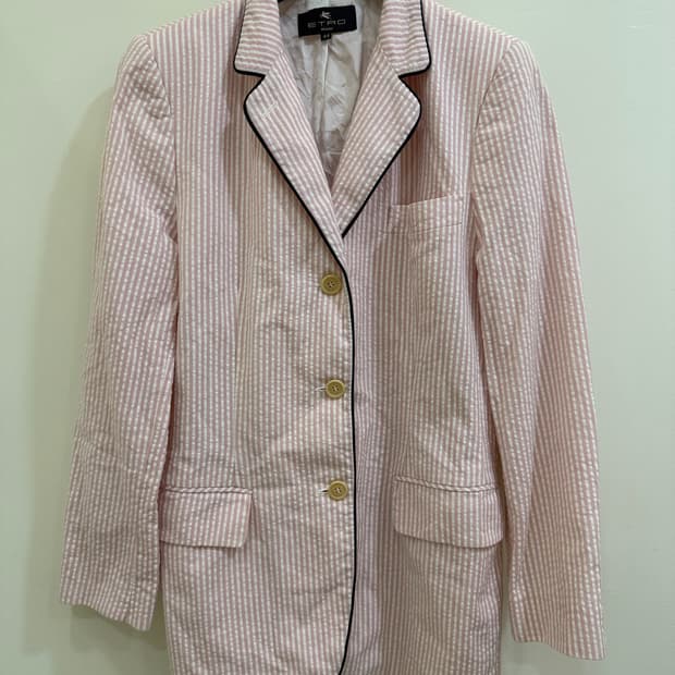 에트로 시어서커 핑크 자켓 정품