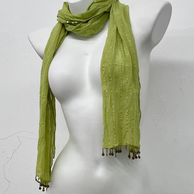 페어리 글리터 비즈 머플러 