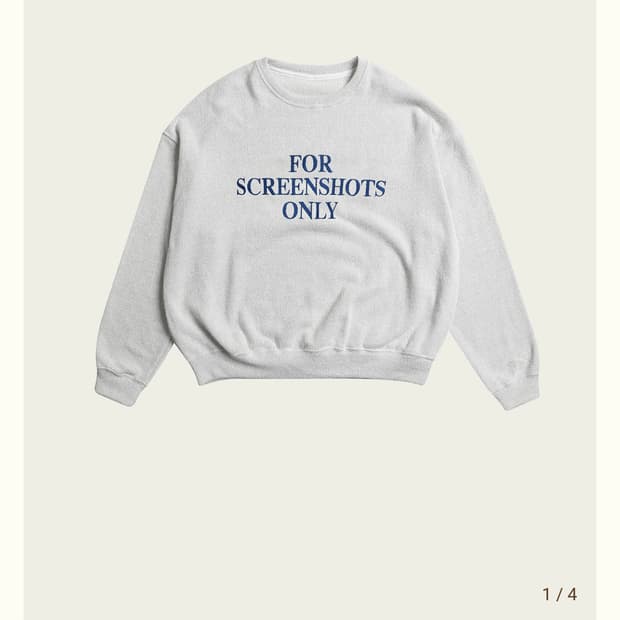 리본빛 Screenshot Sweatshirt