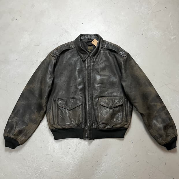 90’s OG 아비렉스 A2 레더 자켓 봄버 자켓