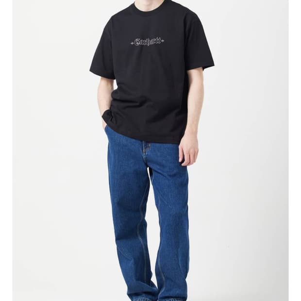 칼하트 WIP 스미스 블루 데님 팬츠(칼하트 싱글니 32x32)