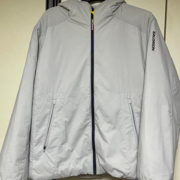 살로몬 모디세이 패딩 자켓 라이트 그레이