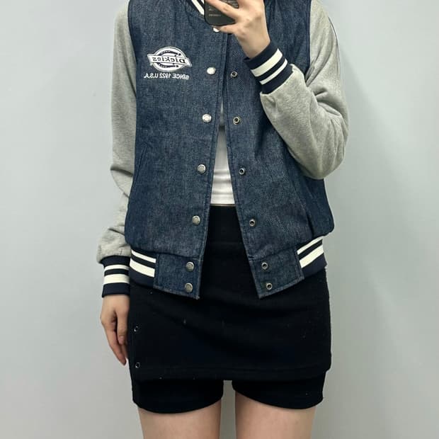디키즈 데님 스타디움 바시티 자켓