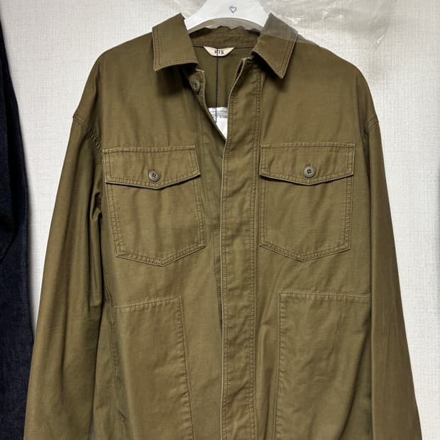 [새제품] his헤지스 퍼티그 셔켓 올리브