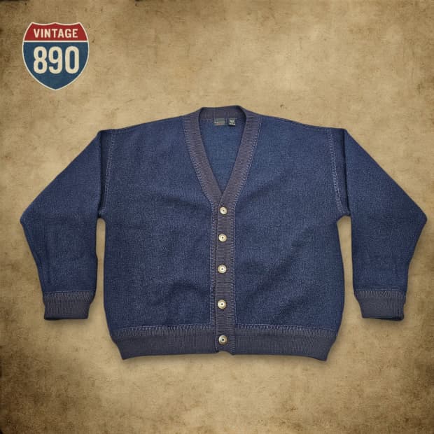[L] STRUCTURE 스트럭쳐 VTG 90s 오버핏 니트 가디건