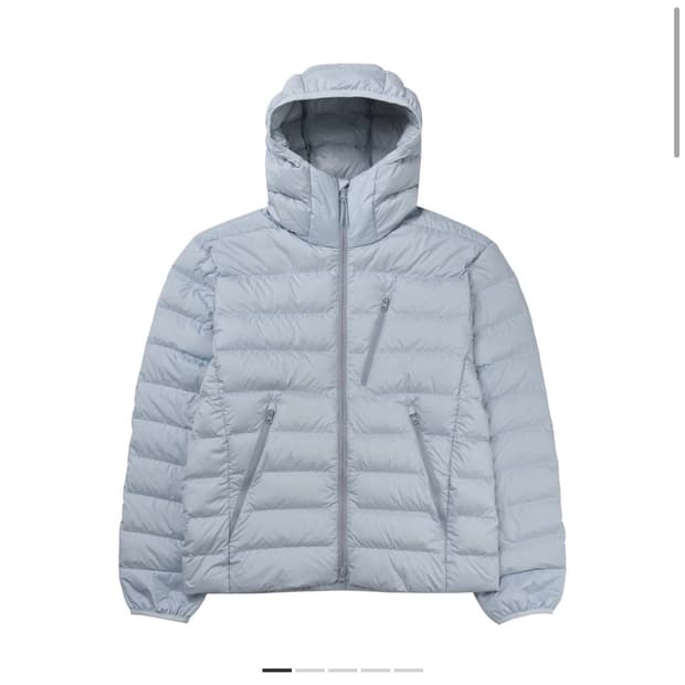 (XXL)무신사 스탠다드 후드 라이트 다운 클라우디 블루
