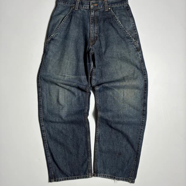 나이키 조던 00's 와이드핏 워싱 데님 팬츠 R2534