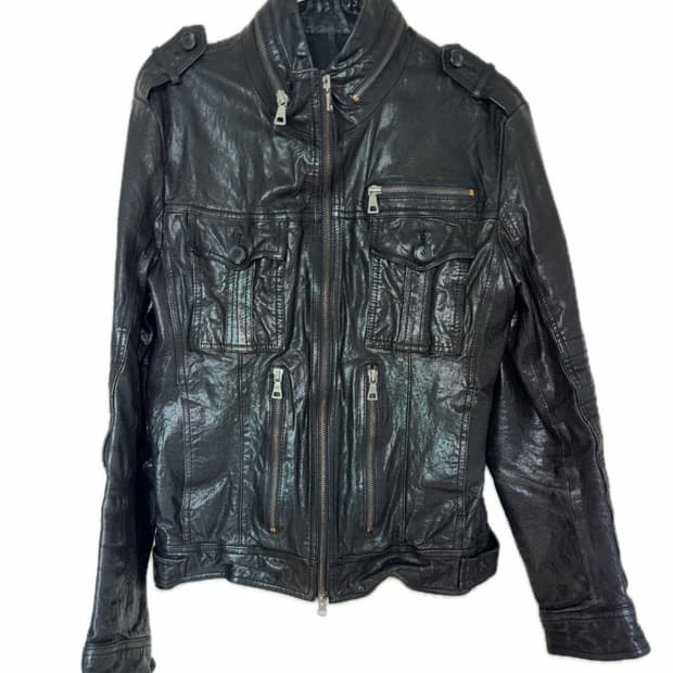 vintage leather jacket