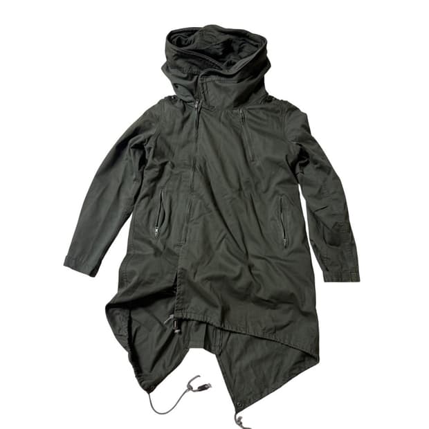 Vintage Stud Khaki Long Jacket