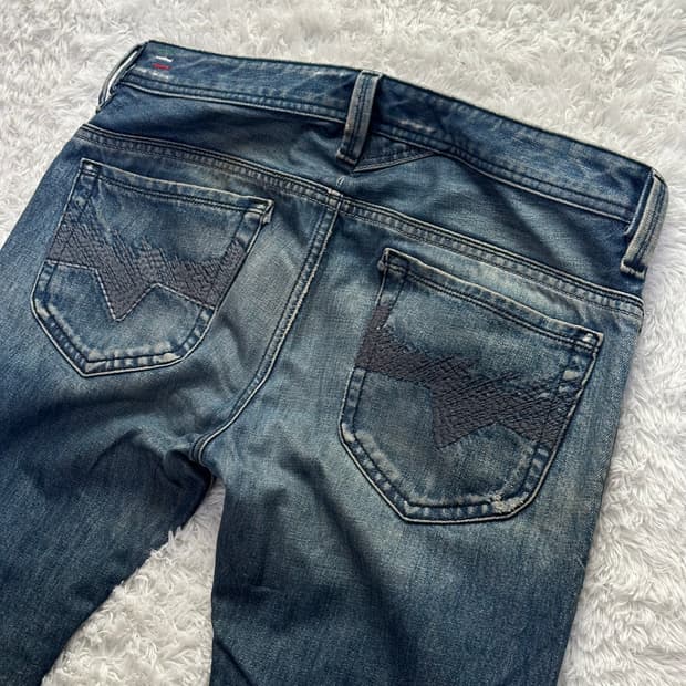 디젤 THANAZ 데미지 청바지 33사이즈
