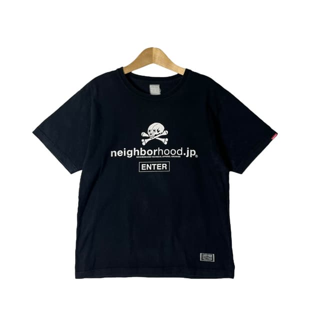 [NEIGHBORHOOD] 네이버후드 펑크 스컬 프린팅 반팔티셔츠
