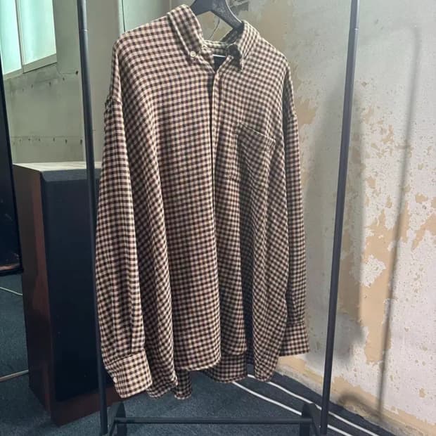 아워레가시 버로우드 체크 셔츠 48