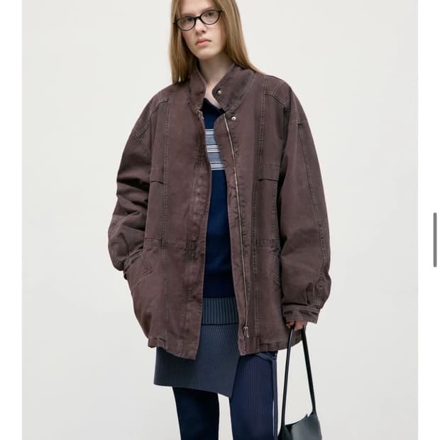 로우클래식 PIGMENT WASHED STITCH HARF JAKET