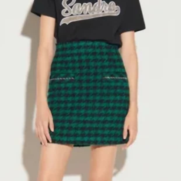 새상품)산드로 하운드투스 미니스커트