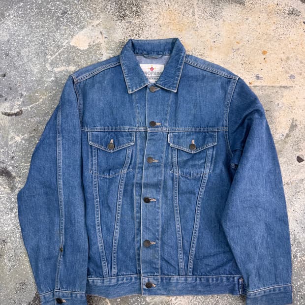 빈티지 데님 트러커 자켓 