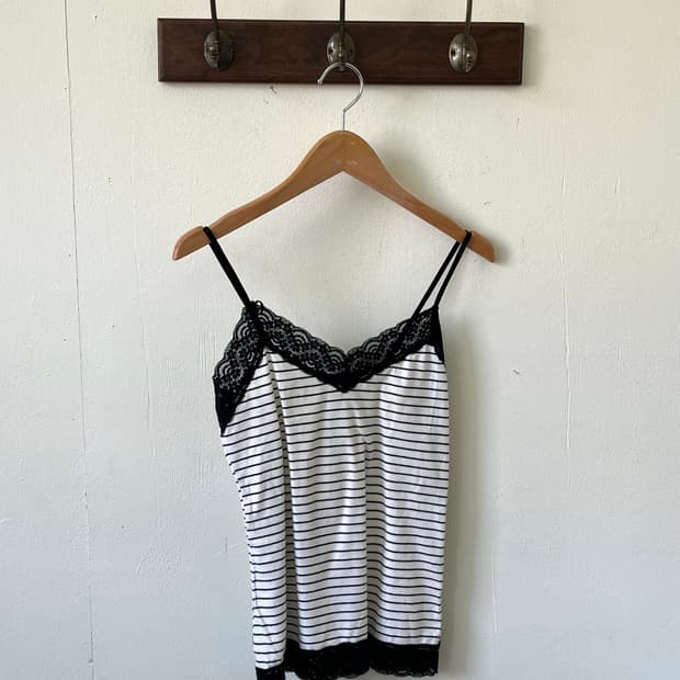 Japan vtg 스트라이프 슬리브리스