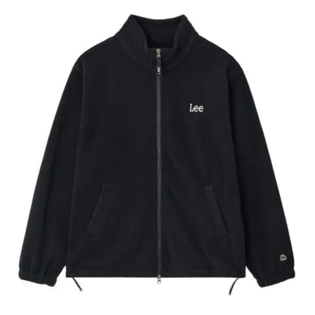 Lee 폴라플리스 집업 자켓 블랙