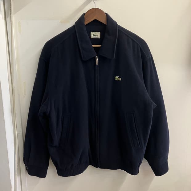 N121 라코스테 블루종 봄버 자켓