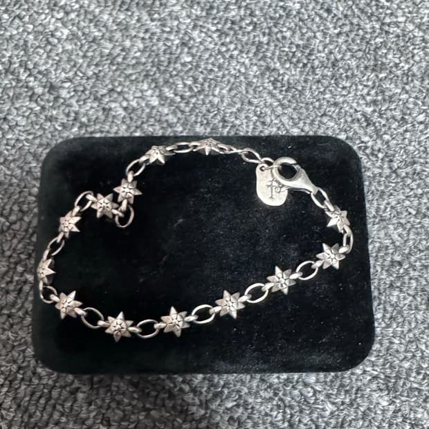 폴리테루 실버925 002 하나비 스타 팔찌