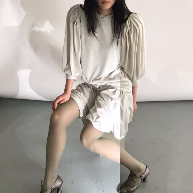 에옹쓰 아르누보 드레스 세이지그린