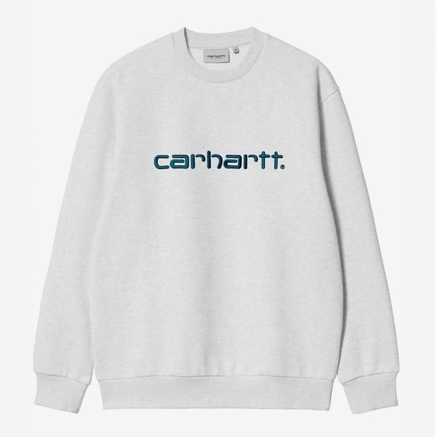 칼하트wip 맨투맨 애쉬/블루