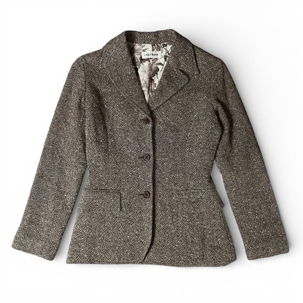 레스트로즈 브라운 슬림핏 울 자켓 M