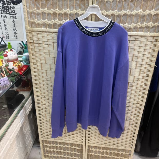 100 정품 아크네스튜디오 플로고 퍼플 스웻셔츠 팝니다