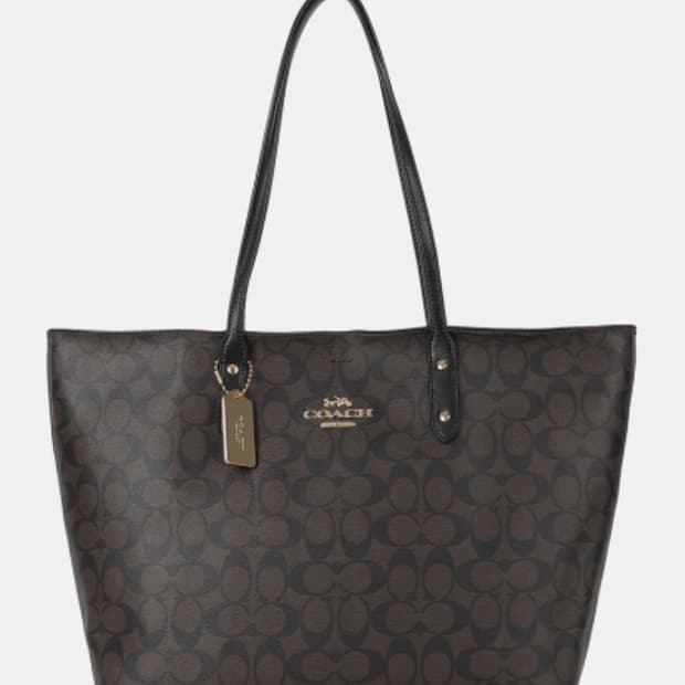 Coach 타운토트 캔버스 숄더백