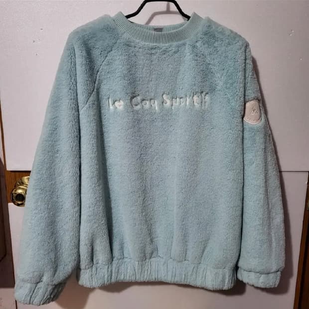 최상급 르꼬끄 밍크 퍼 맨투맨 90 좀 넉넉히 크게나옴